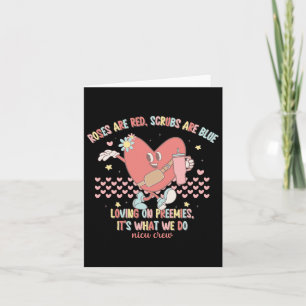 Nicu Valentine Rose sind Red Nicu Nurse Valentine' Karte