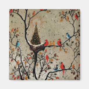 Nid d'Arbre de Noël ~ Aimant