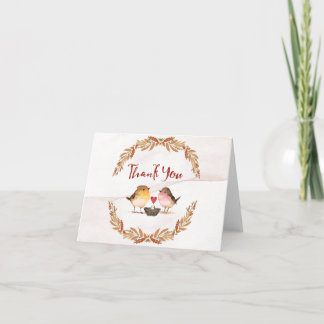 Nid de poulet avec Carte de remerciements de Baby