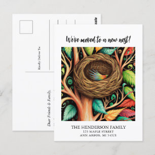 Nid d'oiseau Nouvelle maison Moteur Carte postale 