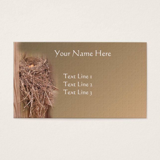 Nid D'Oiseaux Vide Sur La clôture Nature (Devant)