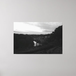 Nidd-Schlucht bei Dämmerung Leinwanddruck