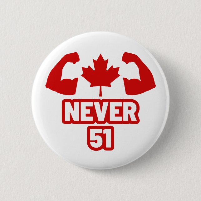 Nie 51 Kanada stark Button (Vorderseite)