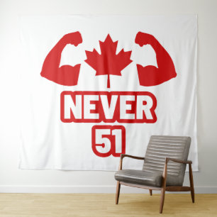 Nie 51 Kanada stark Wandteppich