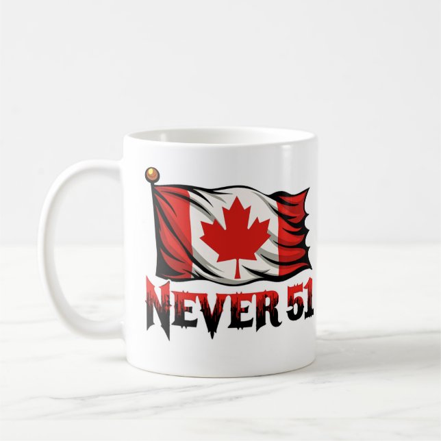 Nie 51, kanadische Flagge, Kaffeetasse (Links)
