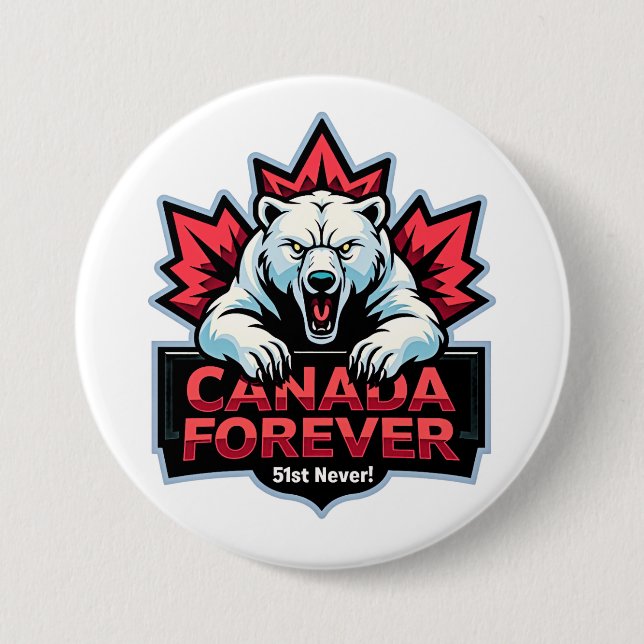 Nie 51, Polarbär, Kanada für immer, Button (Vorderseite)