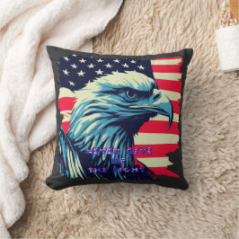 Nie aufgeben Amerika Eagle USA Art Kissen
