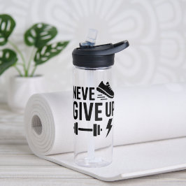 Nie aufgeben - Motivierend Sportarten Trinkflasche