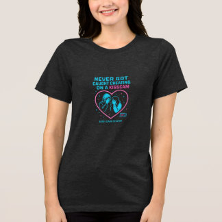 Nie beim Schummeln auf KissCam erwischt Neon-Kunst Tri-Blend Shirt