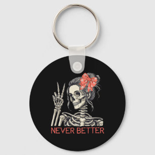 Nie besser Skeleton Halloween Skull Mama Messy, ab Schlüsselanhänger