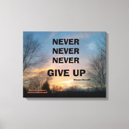 NIE CHURCHILL WRAPPED CANVAS DRUCKEN GEBEN LEINWANDDRUCK