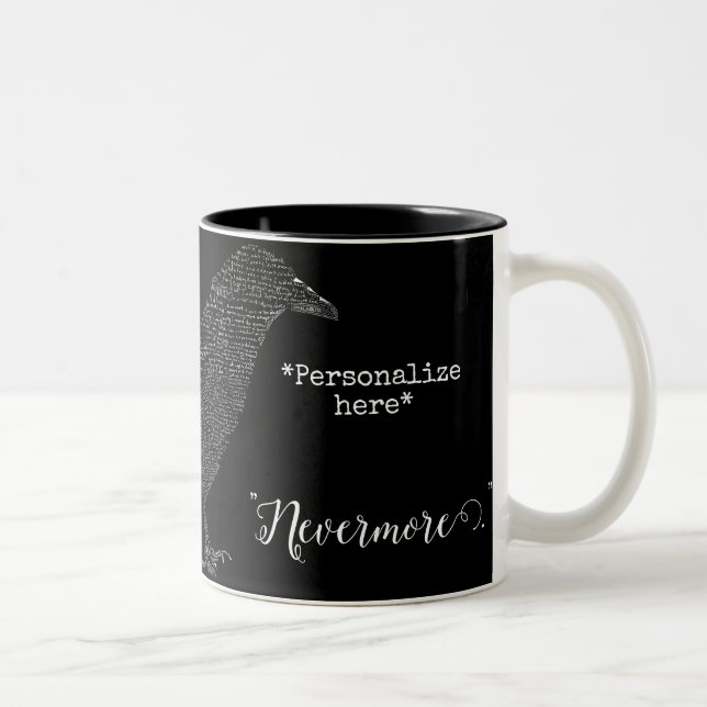 NIE das Gedicht The Raven Zweifarbige Tasse (Rechts)