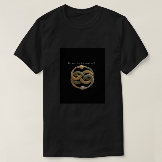 Nie die Geschichte beenden - Mögen unsere Geschich T-Shirt (Design vorne)