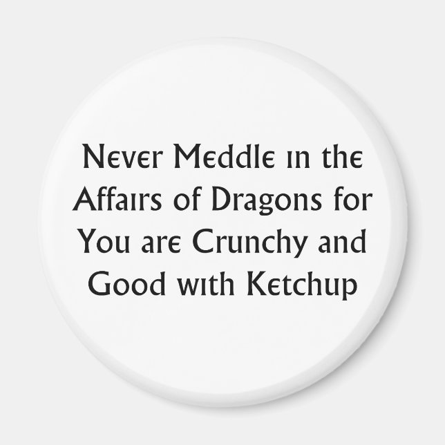 Nie Dragons Magnet (Vorne)