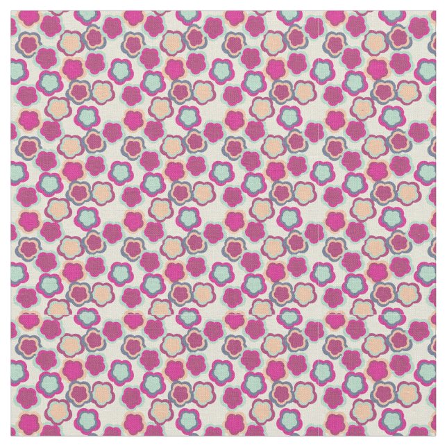 Nie ein Blumengarten versprochen Stoff (Nahaufnahme)