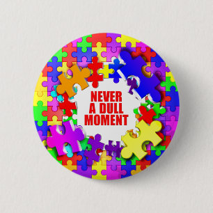 Nie ein stumpfer Moment Button