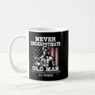 Nie einen alten Mann unterschätzen - Patriotisches Kaffeetasse
