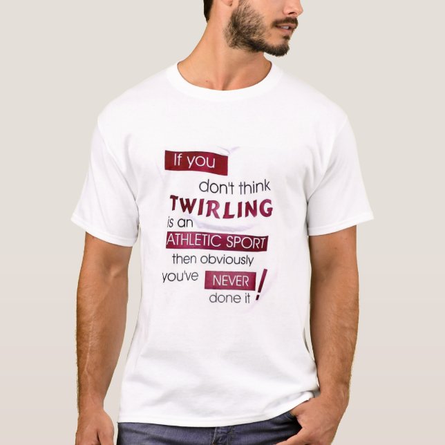 Nie gewirbelt T-Shirt (Vorderseite)
