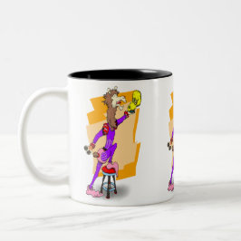 ¡ Nie Heudrama de Lama!! 1 Zweifarbige Tasse