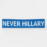NIE HILLARY für Präsidenten 2016