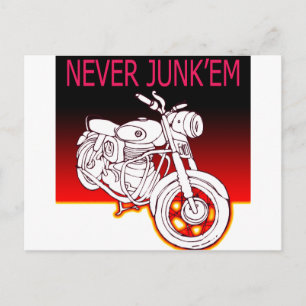 Nie Junk'em Postkarte
