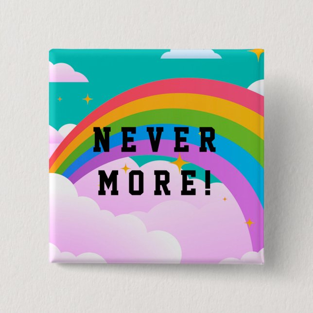 nie mehr Regenbogenbund Button (Vorderseite)