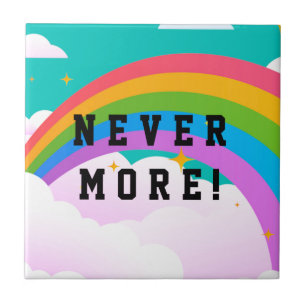 nie mehr Regenbogenbund Fliese