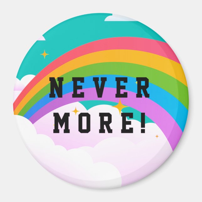 nie mehr Regenbogenbund Magnet (Vorne)