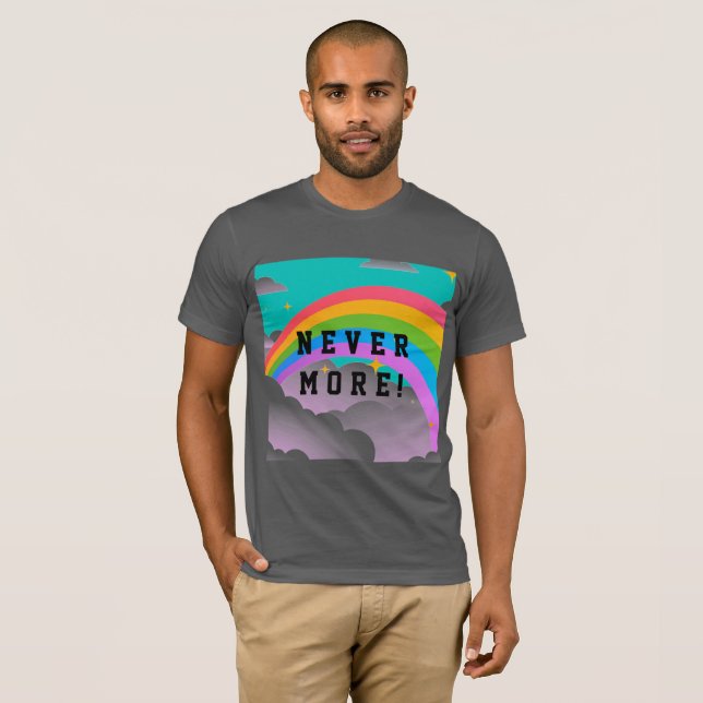 nie mehr Regenbogenbund T-Shirt (Vorne ganz)