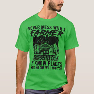 Nie mit einem Bauer, den wir kennen, Orte, an dene T-Shirt