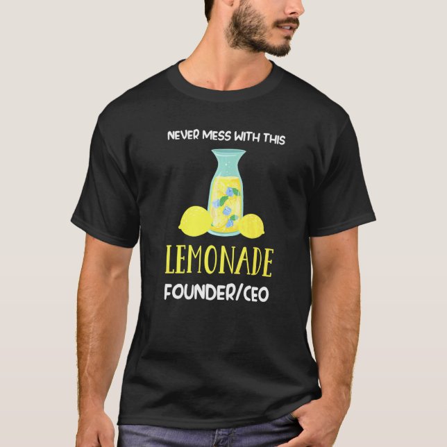 nie mit Lemonade Limonade trinken Limonade T-Shirt (Vorderseite)
