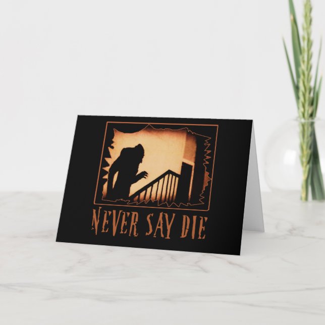 Nie sagen, Nosferatu Halloween-Hemden Die, Appare Karte (Vorderseite)