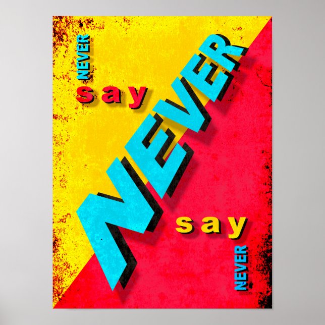 Nie sagen poster (Vorne)