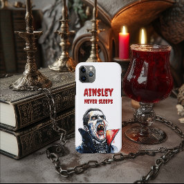 Nie schläft Vampire Gothic Watercolor Horror Art Case-Mate iPhone Hülle