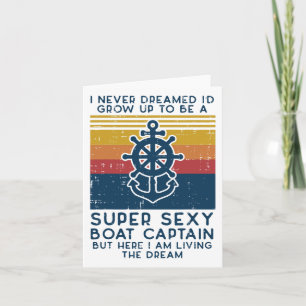 Nie träumte ich, dass Captain Funny Owner das Boot Karte
