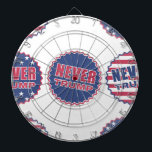 nie Trumpf Dartscheibe<br><div class="desc">"Never trump" , "dump trump" , "anti trump" , "i'm with her" , "pro clinton", "pro hillary" , "red white blue", "delete your account ", "hillary 2016", "donald trump",  "2016 election" ,  "2020 election" , "hillary trump" inton" , "hügeliger Clinton"</div>