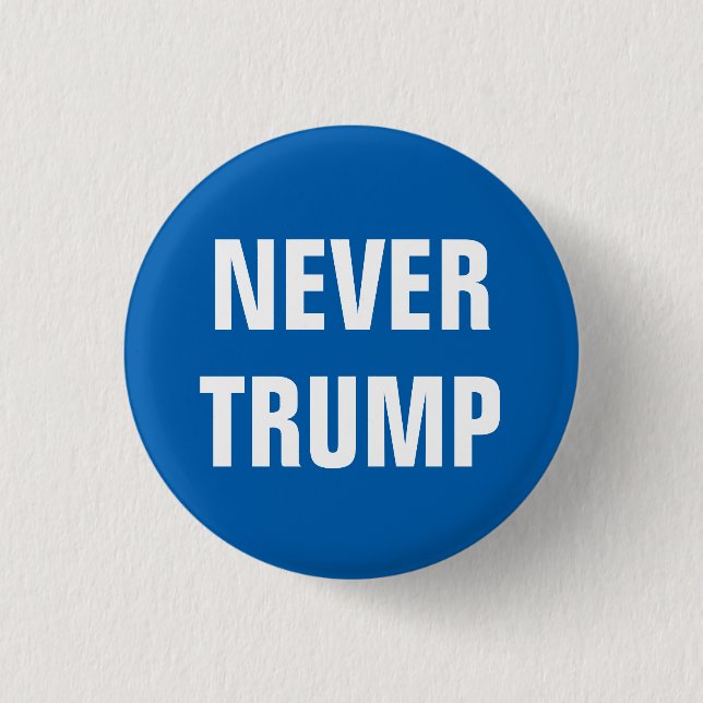 NIE TRUMPF für Präsidenten 2016 Button (Vorderseite)