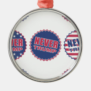 nie Trumpf Silbernes Ornament