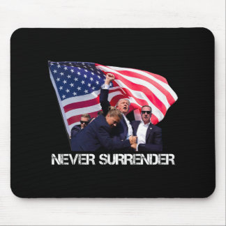 Nie übergeben T-Shirt Mousepad