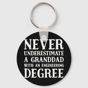 Nie unterschätzen wir einen Ingenieur Granddad uns Schlüsselanhänger