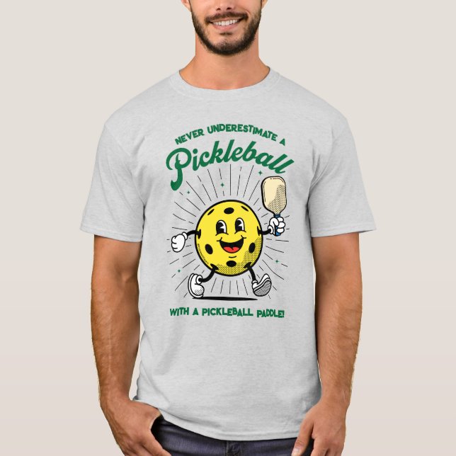 Nie unterschätzt - PICKLEBALL MASCOT T-Shirt (Vorderseite)