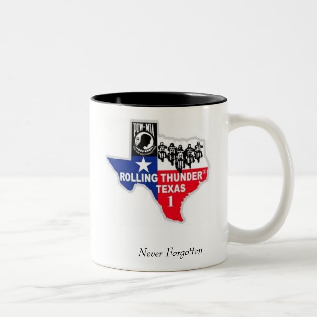 Nie vergessen zweifarbige tasse (Rechts)