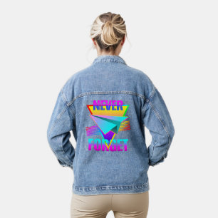 Nie vergessene Papierflugzeug Jeansjacke