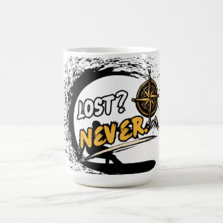 Nie-verloren-Abenteuer-Tasse Kaffeetasse