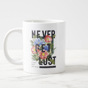 Nie verloren floral Slogan Jumbo-Tasse
