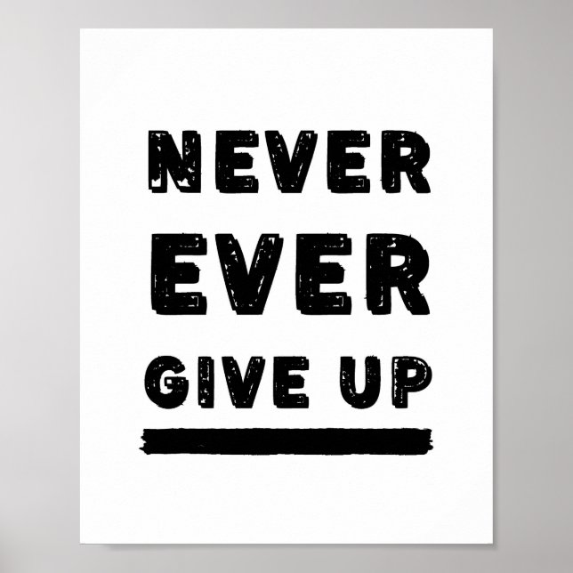 Nie wieder auf Inspiration verzichten Poster (Vorne)