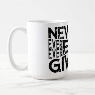 Nie wieder auf weißes und schwarzes Design verzich Kaffeetasse