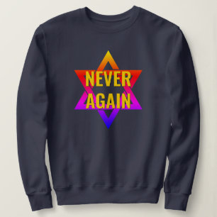 NIE WIEDER Holocaust YOM HASHOAH Sweatshirt