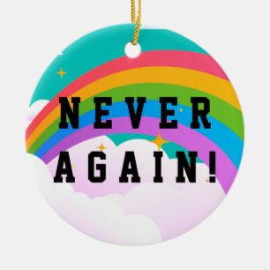 NIE WIEDER KERAMIK ORNAMENT