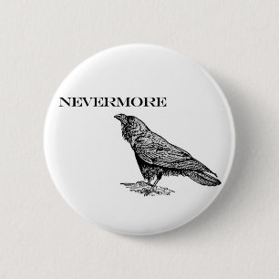 Nie wieder Rabe Button